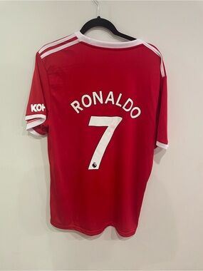 Christiano Ronaldo Manchester United Home Men's Jersey- Real Red, Size 3XL Mens